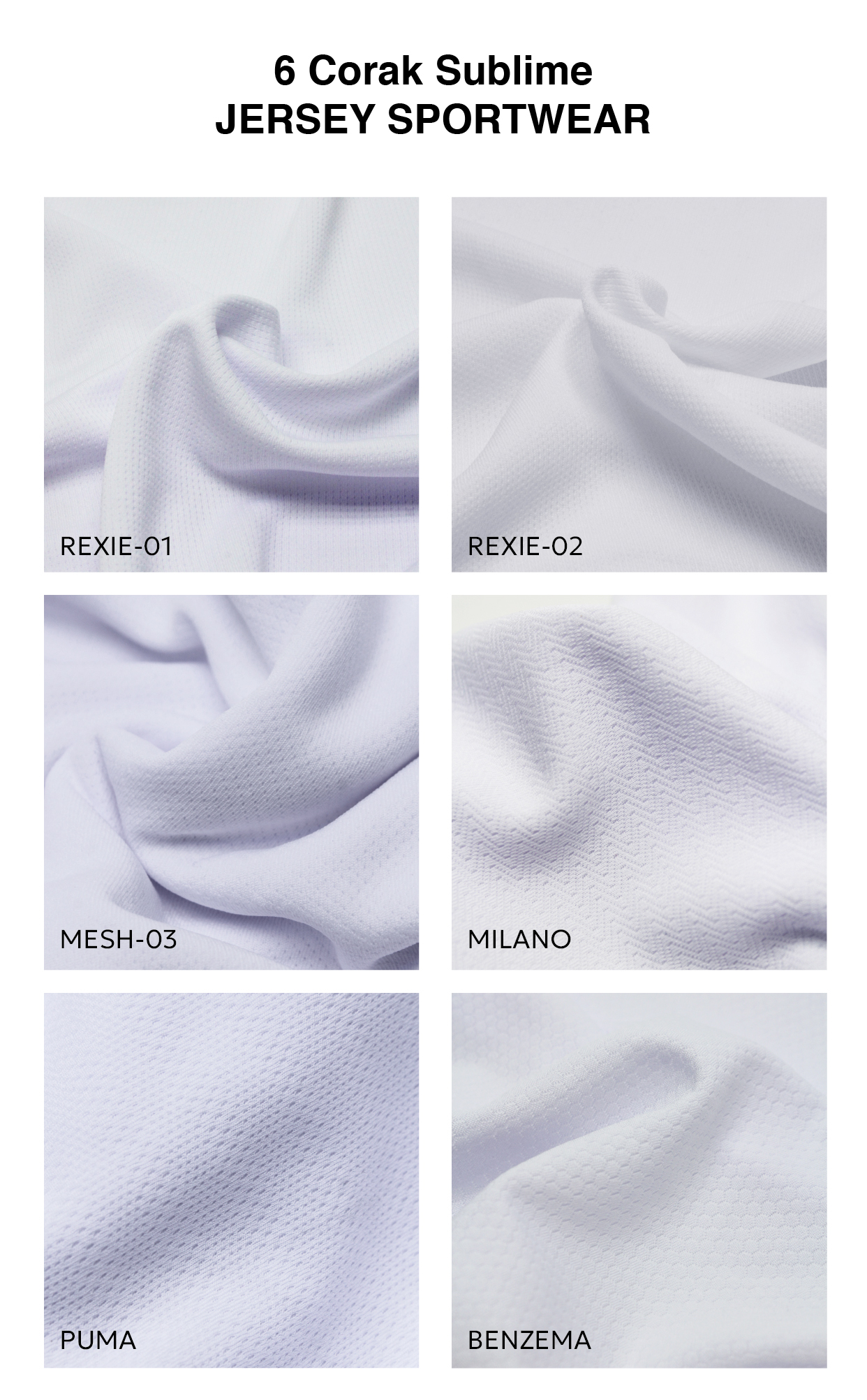 Mesh (6 Corak Sublim)
